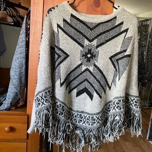 Sweater poncho